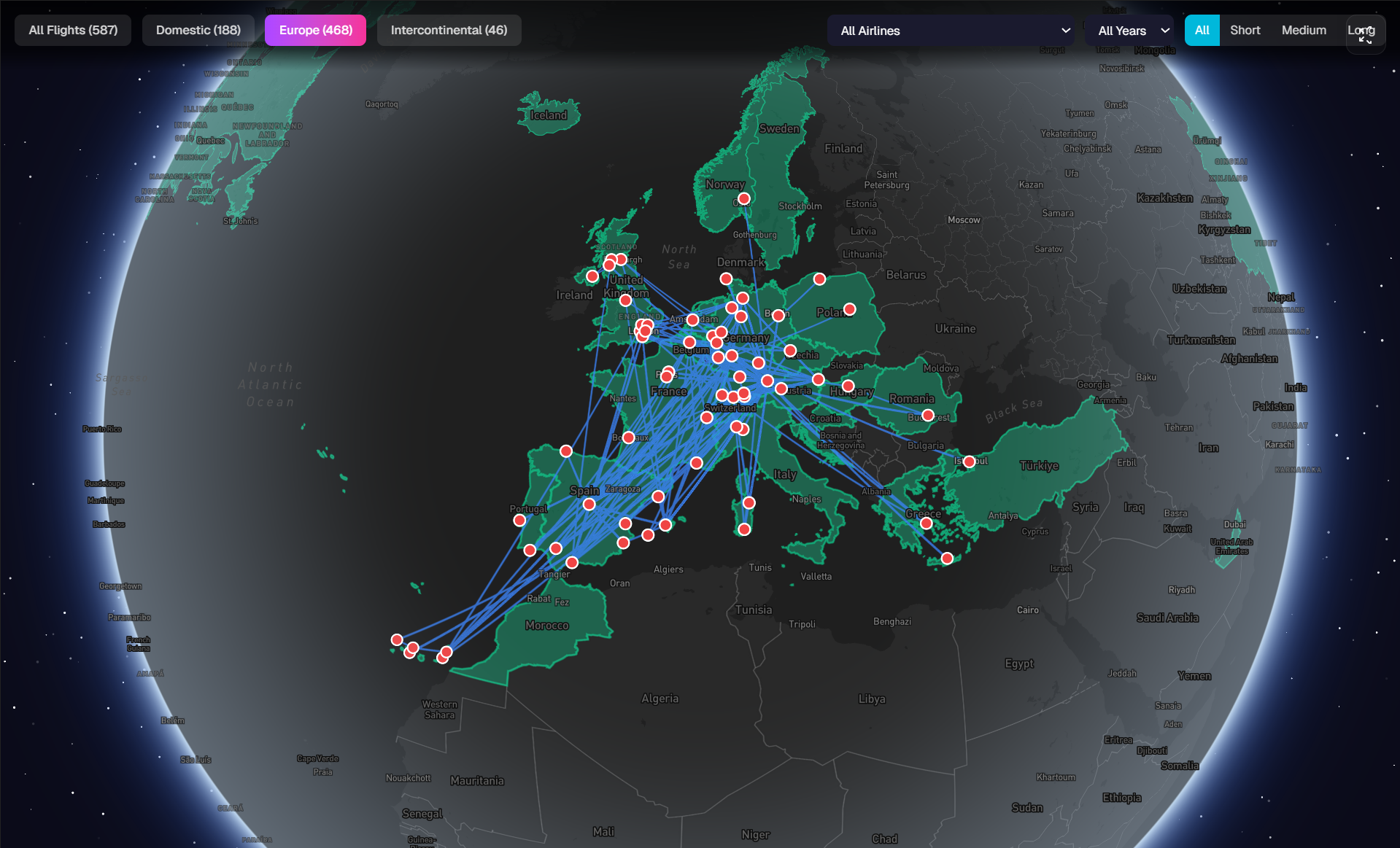 Flight Map - Visualize your routes